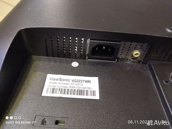 Монитор ViewsonicVG2227wm