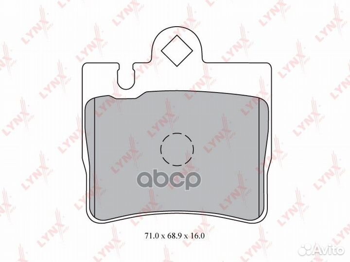 Колодки торм. диск. задн. mercedes-benz S280-60