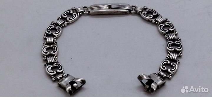 Редкий женский браслет. для часов серебро 875 проб