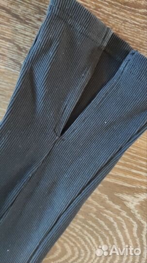 Брюки клеш в рубчик для девочки 104