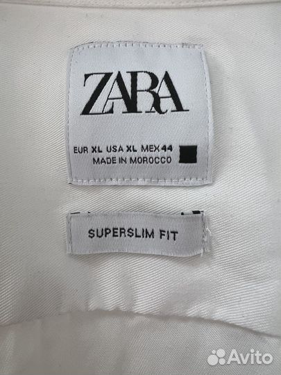 Мужская белая рубашка Zara