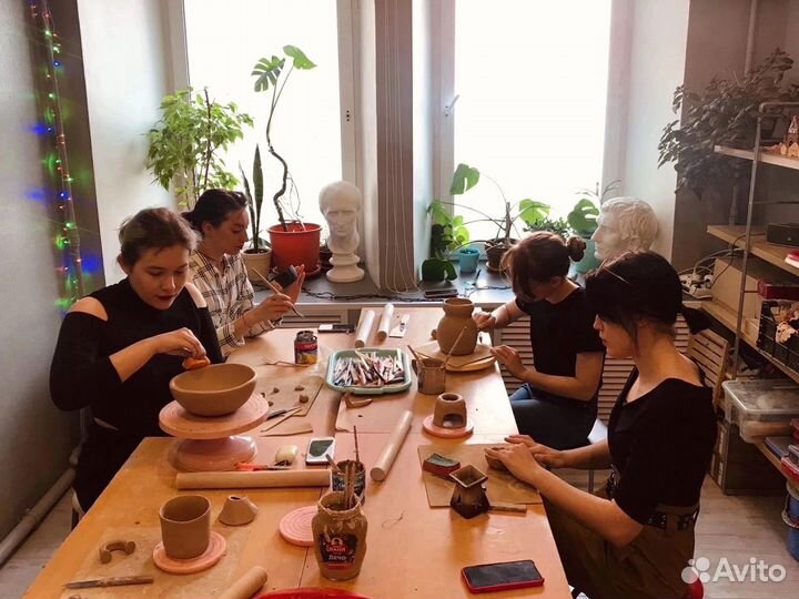 Мастер-класс по керамике,лепка из глины