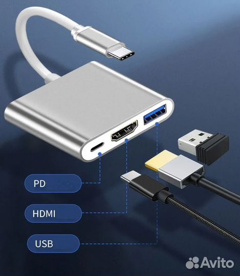 Многофункциональный USB концентратор, HUB разветви