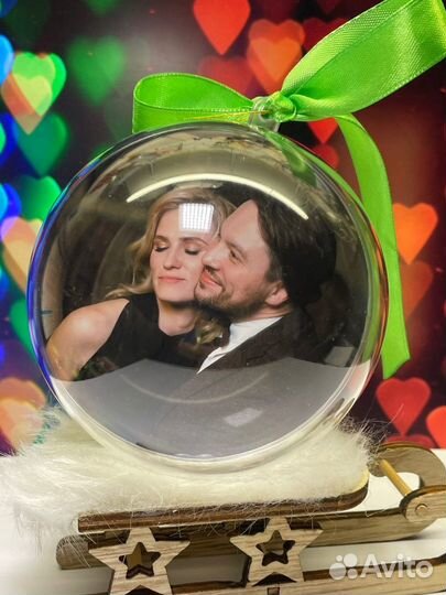 Шарики с фотографиями, Новогодние шарики с фото
