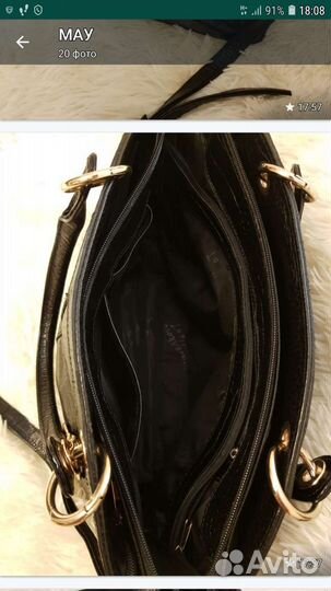 Сумка женская натуральная кожа черная