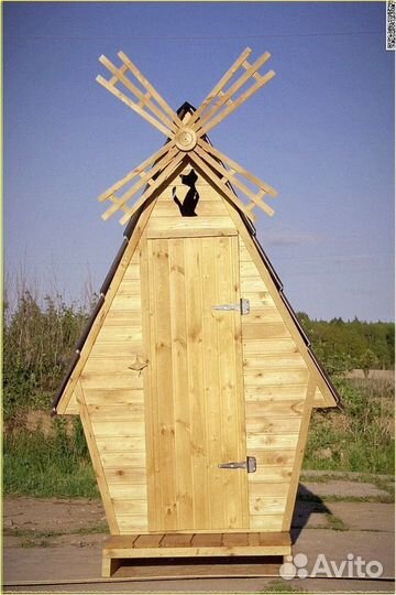 Дачный туалет с дельфином AMQ