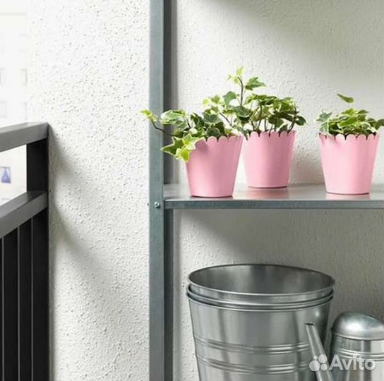 Кашпо соммар, Д/дома/улицы розовый/желтый (9 см)