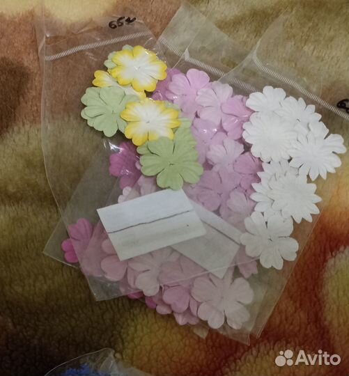 Бумажные цветы для скрапбукинг