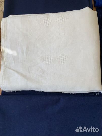 Отрезы ткани из СССР, шерсть, лен , поплин