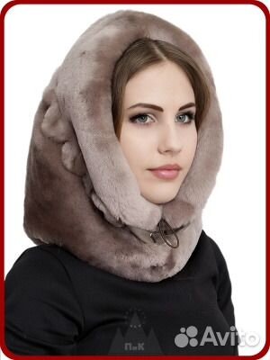 Не продано новый мутоновый снуд-капюшон