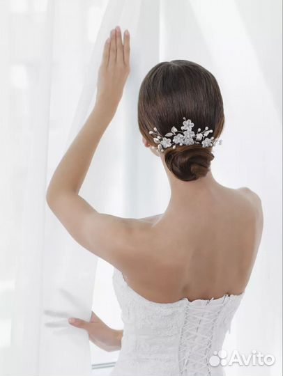 Шпилька свадебная диадема