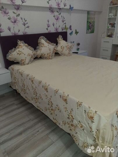 Комплект для спальни (шторы+покрывало)