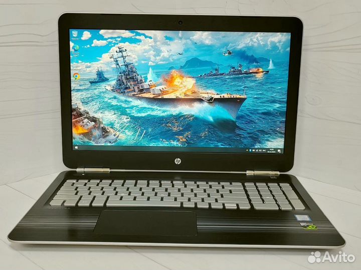 HP Pavilion SSD+HDD i5 GTX 1050 игровойноутбук