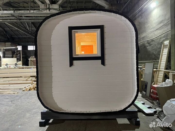 Баня бочка квадро