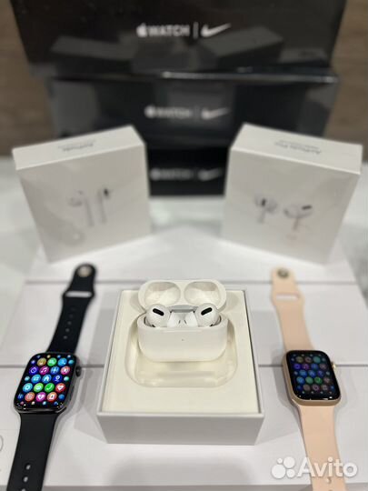 Аирподс Про + белый чехол