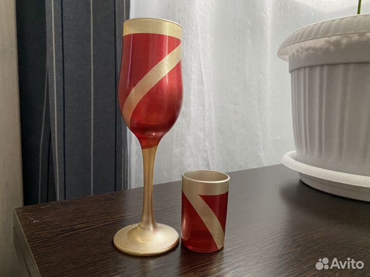 Набор Фужеры для шампанского и рюмки