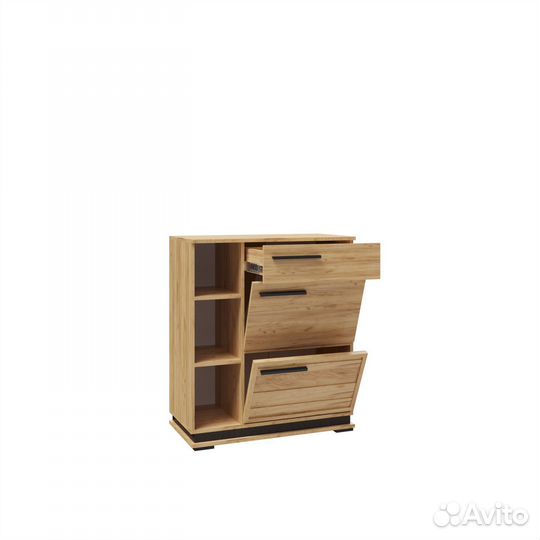 Тумба с полками и ящиками