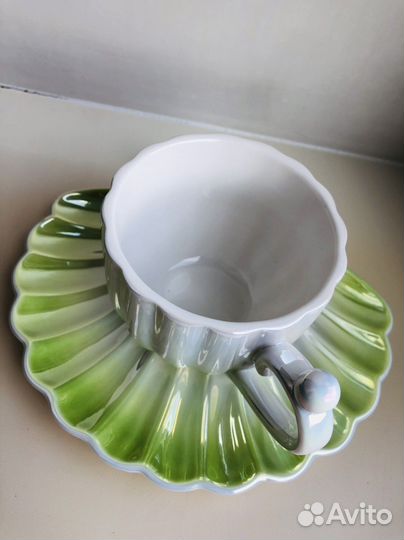 Чашка с блюдцем Lenardi фарфор