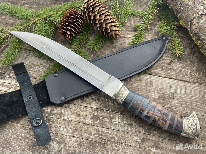 Нож Казачий Пластун из дамасской стали