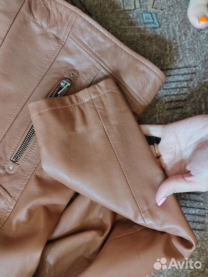 Куртка кожаная женская 48 размер