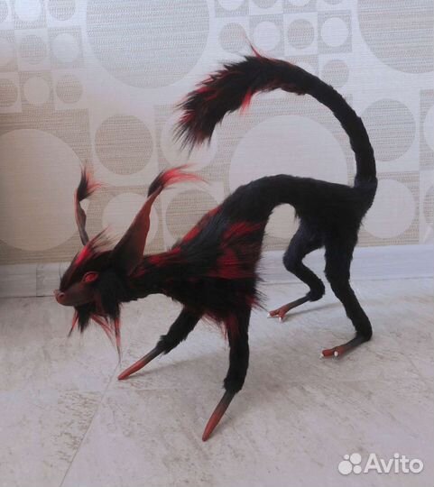 Игрушка в смешанной технике ручной работы, дракон