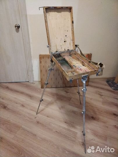 Мольберт этюдник, складной деревянный, б/у