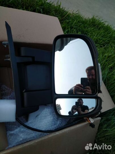 Зеркало правое для Пежо средней длины(электро)