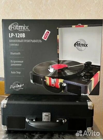 Проигрыватель винила Ritmix LP-120B ретро