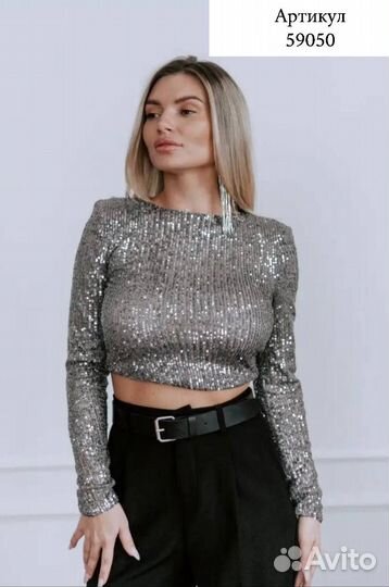 Топ с пайетками
