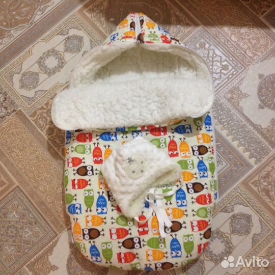 Зимний конверт на выписку