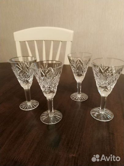 Вазы.Пепельница. Рюмки -башмачки. Хрусталь