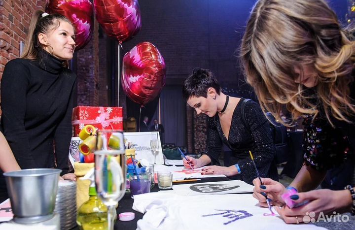 Мастер класс на праздник Роспись футболок