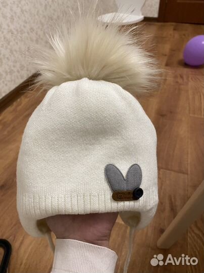 Зимняя шапка для новорожденных