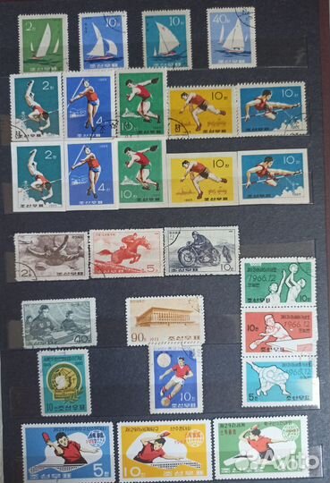 Почтовые марки Вьетнам и кндр Тема спорт
