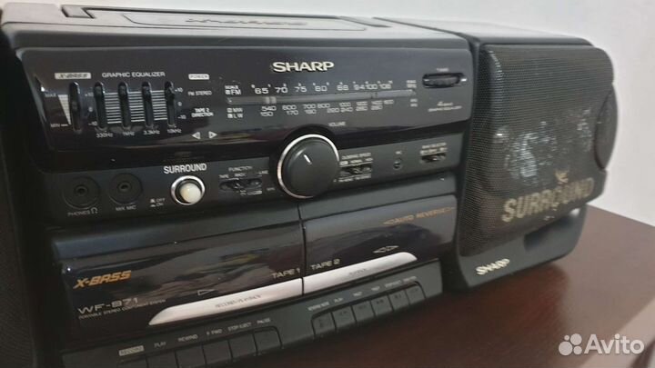 Кассетная магнитола Sharp WF-971T(BK)