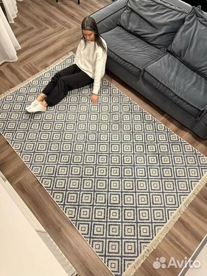 Хлопковый безворсовый ковёр Турция