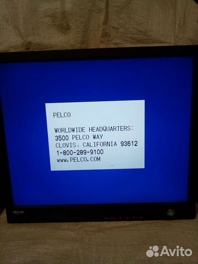 Профессиональный монитор для видеонаблюдения Pelco