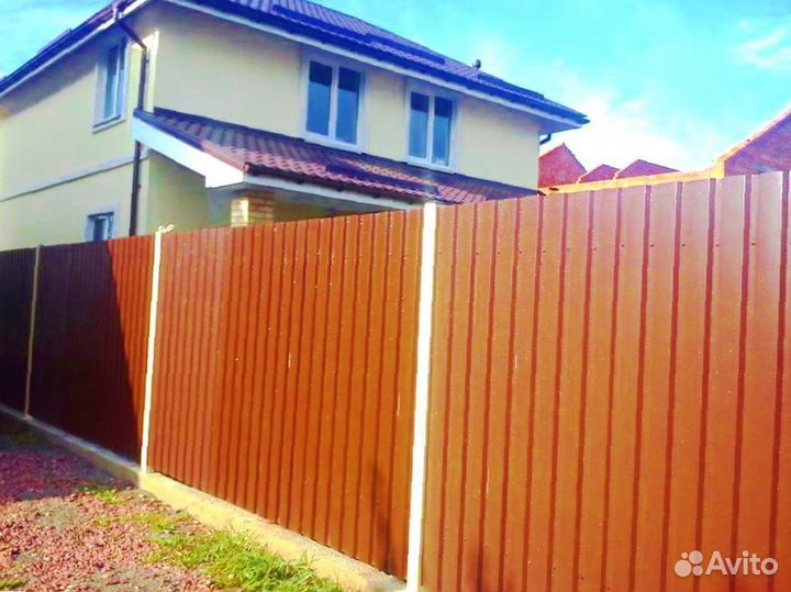 Забор из профнастила