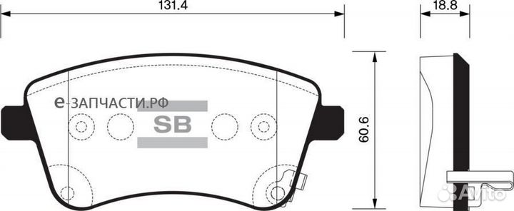 Sangsin brake SP1515 Колодки торм.пер