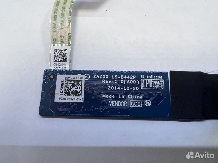 Плата контроллера клавиатуры LS-B442P dell XPS