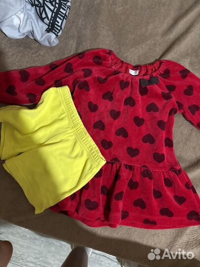 Одежда для девочки 74 80 пакетом