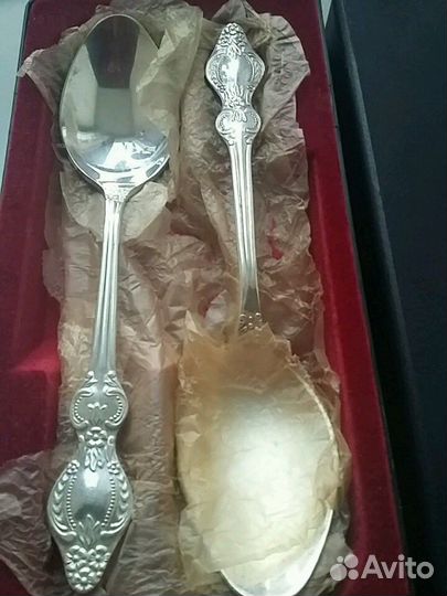 Ложки Троянда столовые и десертные.Мельхиор