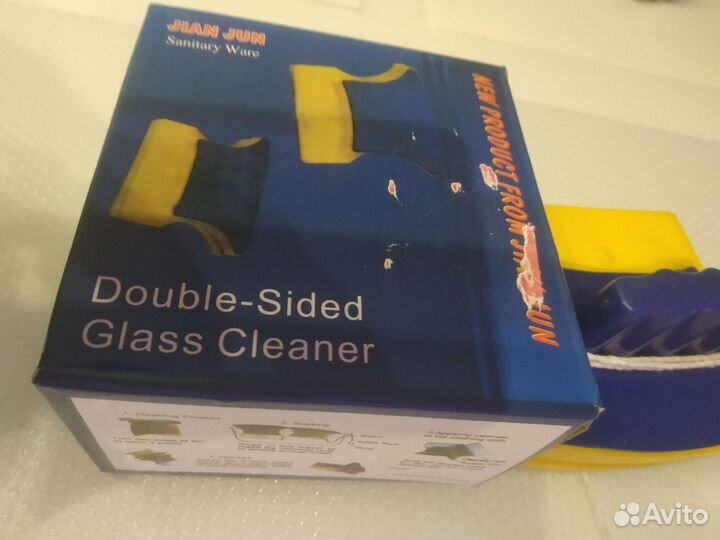 Магнитная для мытья окон новая