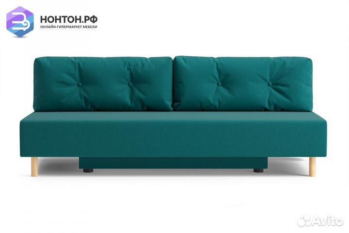 Диван еврокнижка Сайле изумрудный