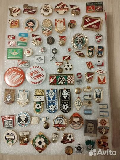 Значки Спорт.Спартак.Цска.Динамо и др