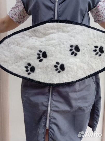 Валяный пояс из собачьей шерсти