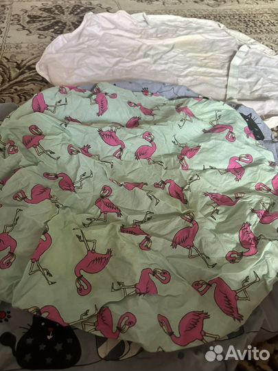 Простынь на круглую кроватку