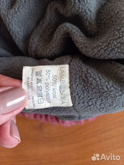 Шапка с варежками