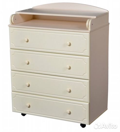 Пеленальный комод Ульяна 5 слоновая кость Антел