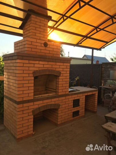 Каминная печь, мангал, барбекю